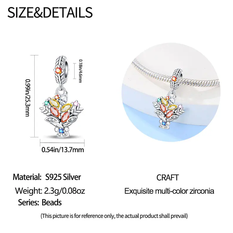 Harvest Charm | S925 Sterling Silver | Pandora Charm Design - Image 2