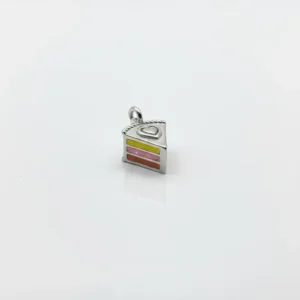 Birthday Cake Slice Charm fun Celebration for European Bracelet & Necklace