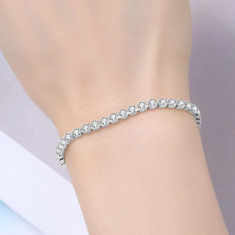 Tennis Chain Bracelet | S925 Sterling Silver - Image 2