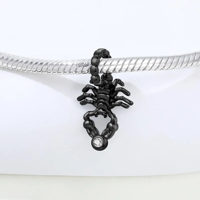 Scorpion Charm Bead Charm | S925 Sterling Silver | Pandora Charm Design - Image 2