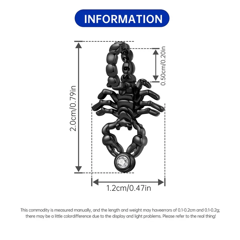 Scorpion Charm Bead Charm | S925 Sterling Silver | Pandora Charm Design - Image 4