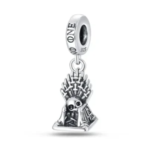 Iron Throne sterling silver charm bead