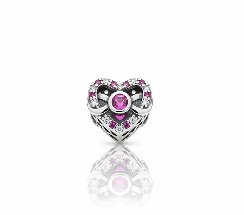 Heart Infinity Charm | S925 Sterling Silver | Pandora Charm Design - Image 4