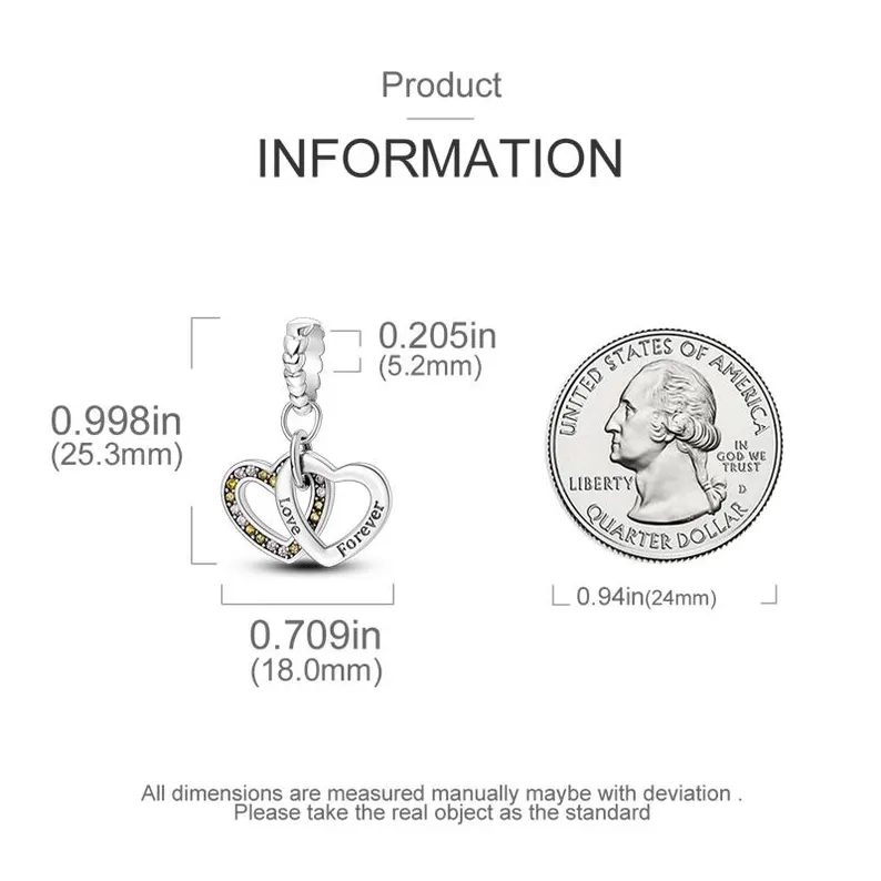 Eternal Love Charm | S925 Sterling Silver | Pandora Charm Design - Image 3