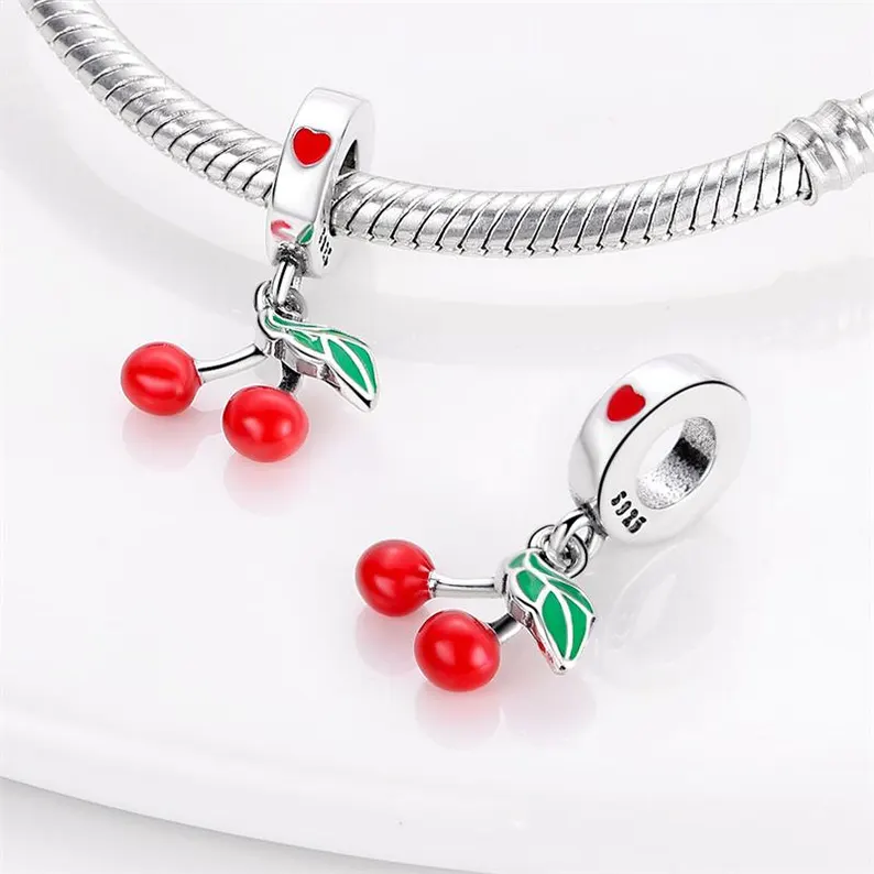 Fruit Cherry Charm | S925 Sterling Silver | Pandora Charm Design - Image 4