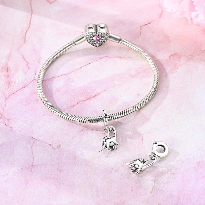 Parent Child Dragon Pendant Charm | S925 Sterling Silver | Pandora Charm Design - Image 5
