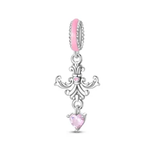 baroque classical pendant charm – s925 sterling silver | pandora style compatible for european bracelets
