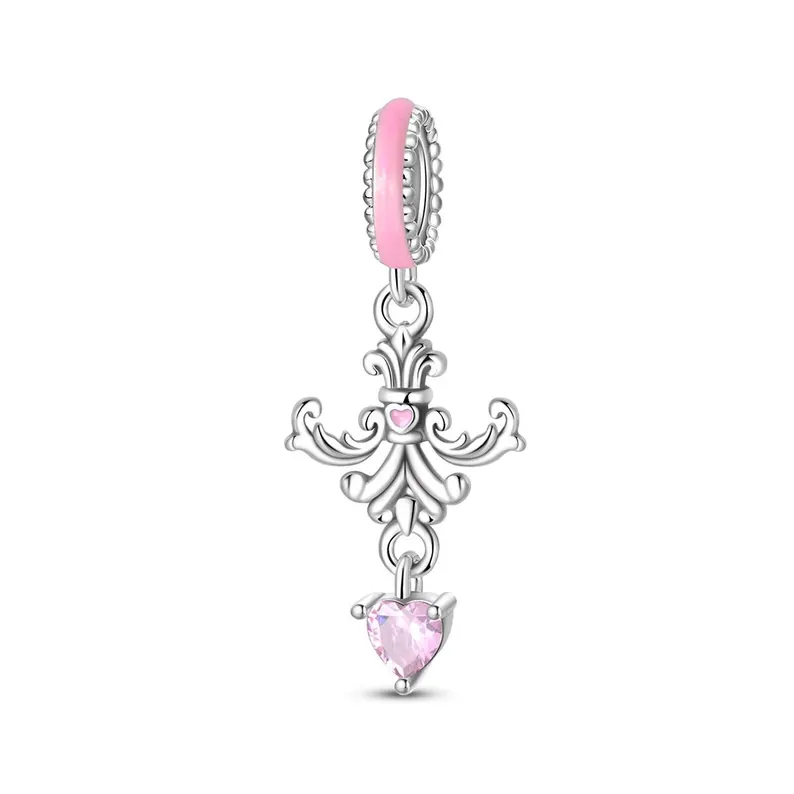 baroque classical pendant charm – s925 sterling silver | pandora style compatible for european bracelets