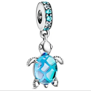 Sea Turtle dangle charm S925 sterling silver