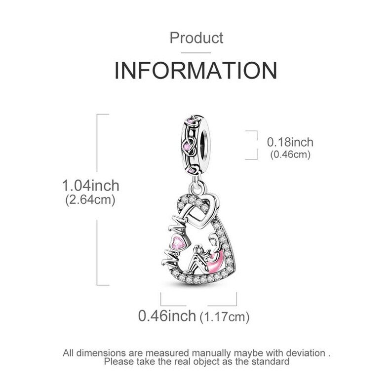 mother's day version pendant charm | s925 sterling silver | pandora charm