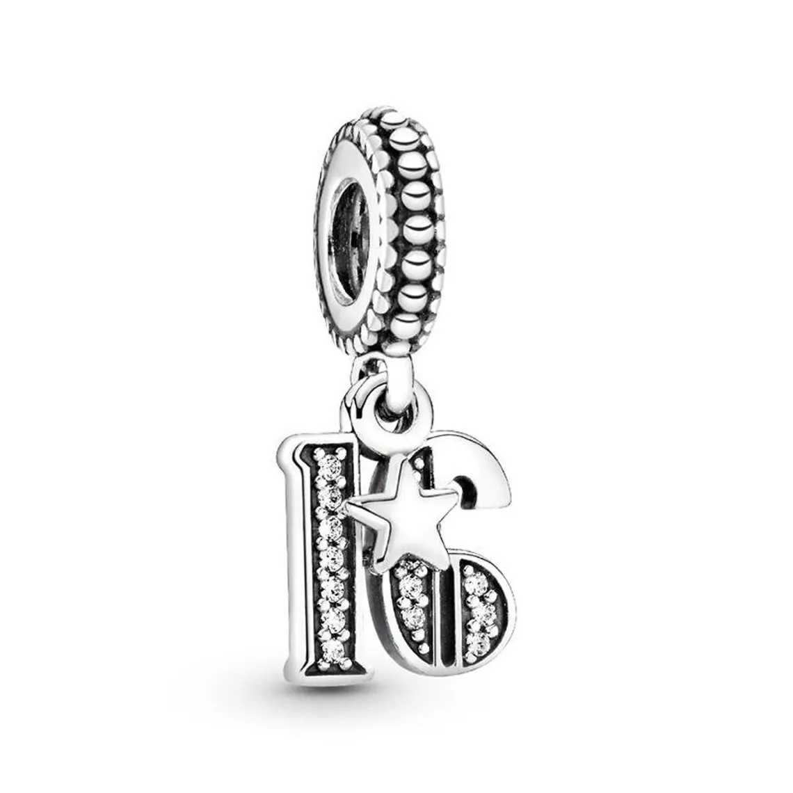 Sparkling sixteen star charm
