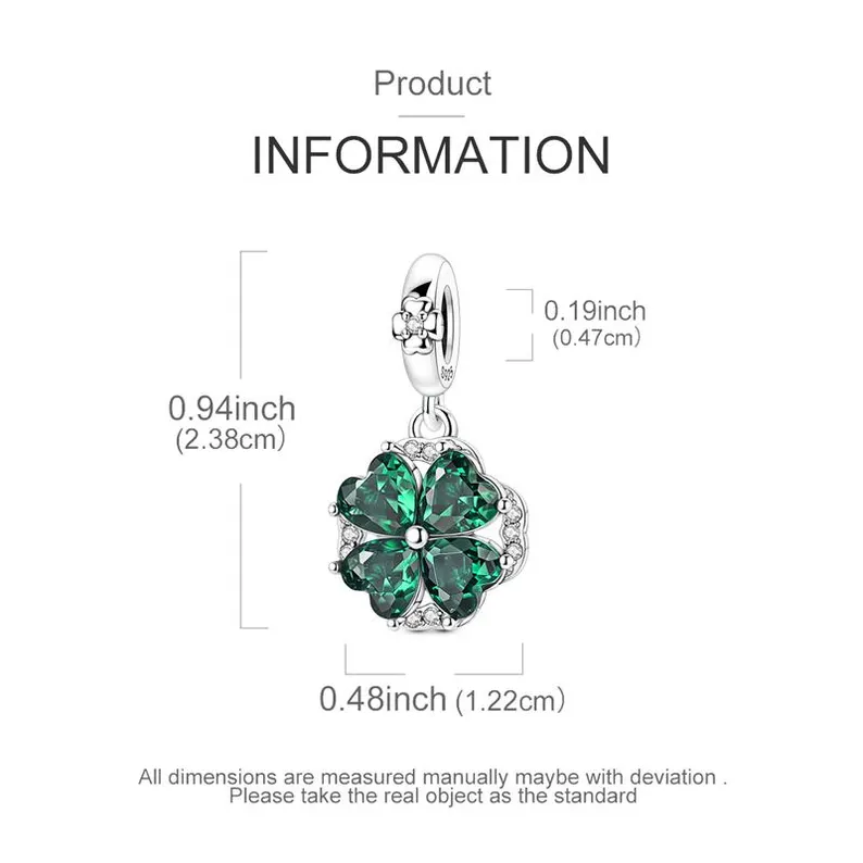 Spinning Clover Decoration Charm | S925 Sterling Silver | Pandora Charms Design - Image 3