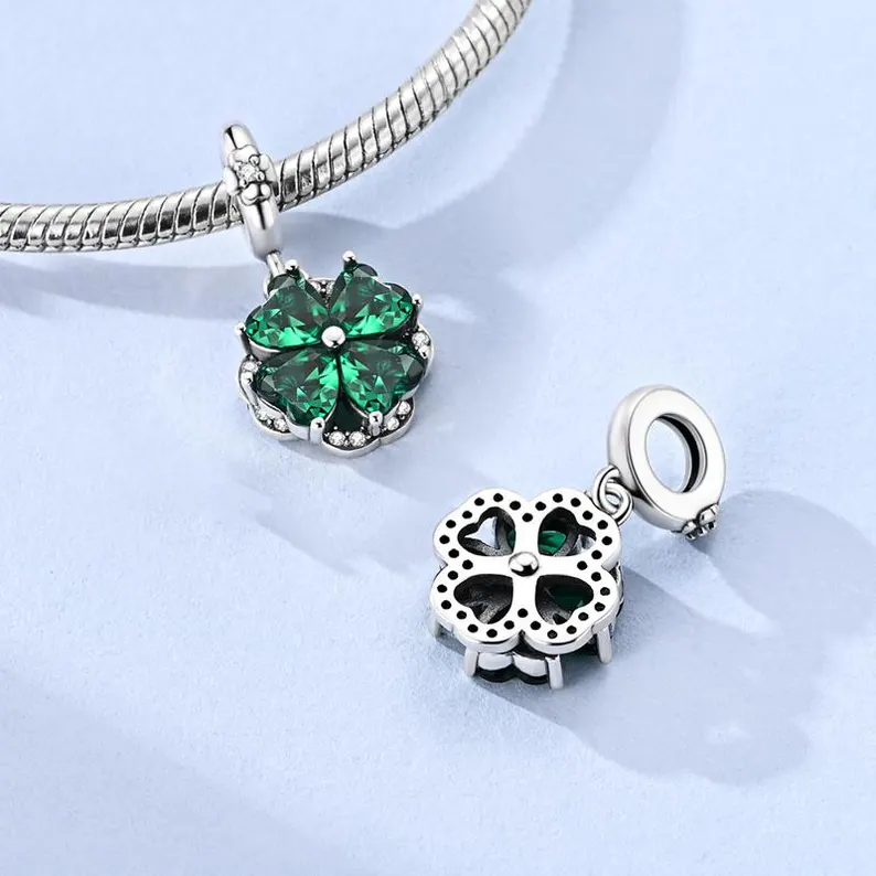 Spinning Clover Decoration Charm | S925 Sterling Silver | Pandora Charms Design - Image 5