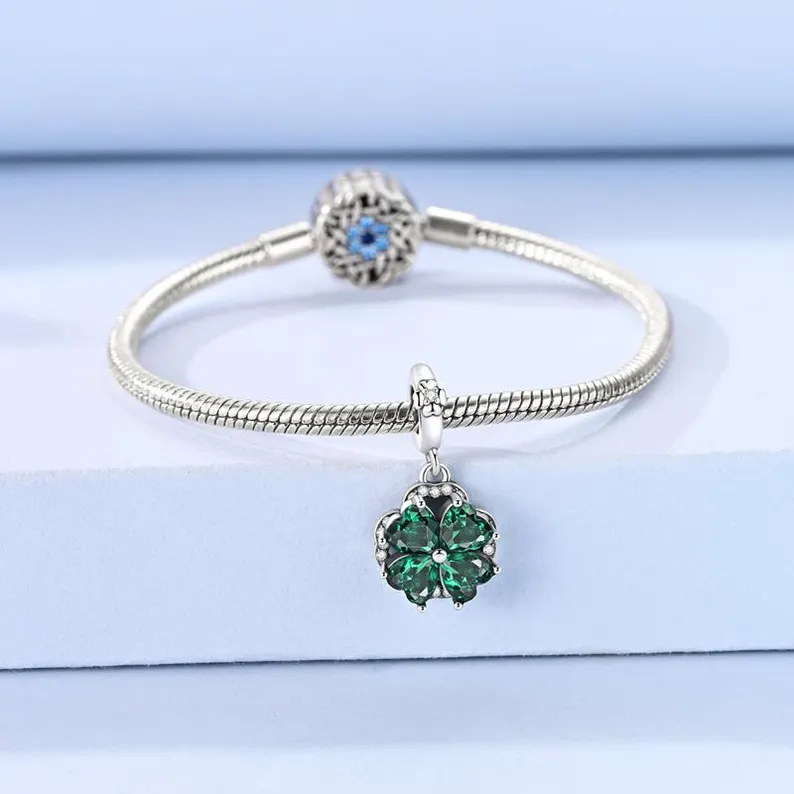 Spinning Clover Decoration Charm | S925 Sterling Silver | Pandora Charms Design - Image 6