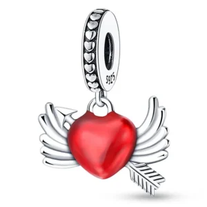 Arrow heart charm romantic love symbol