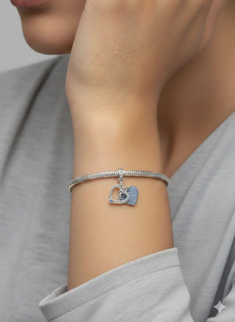 Celestial Heart Charm | S925 Sterling Silver | Pandora Charm Design - Image 3