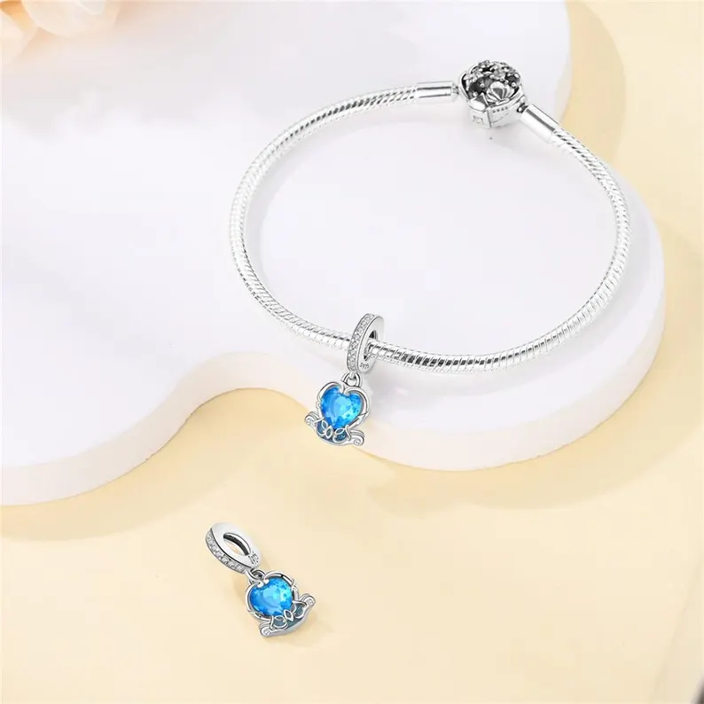 Fairy Tale Town Swan Mirror Charm | S925 Sterling Silver | Pandora Charm Design - Image 2
