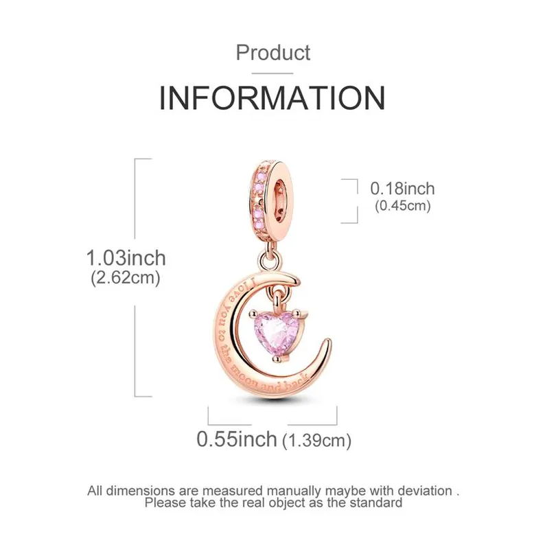 Moon Vow Pendant Charm | S925 Sterling Silver | Pandora Charm Design - Image 2