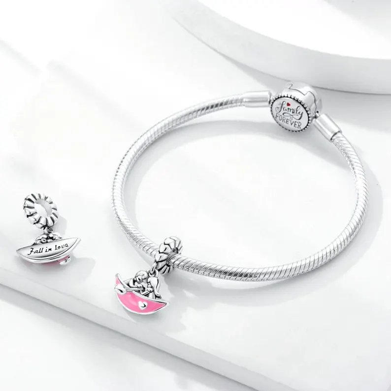 Falling in Love Charm | S925 Sterling Silver | Pandora Charm Design - Image 4