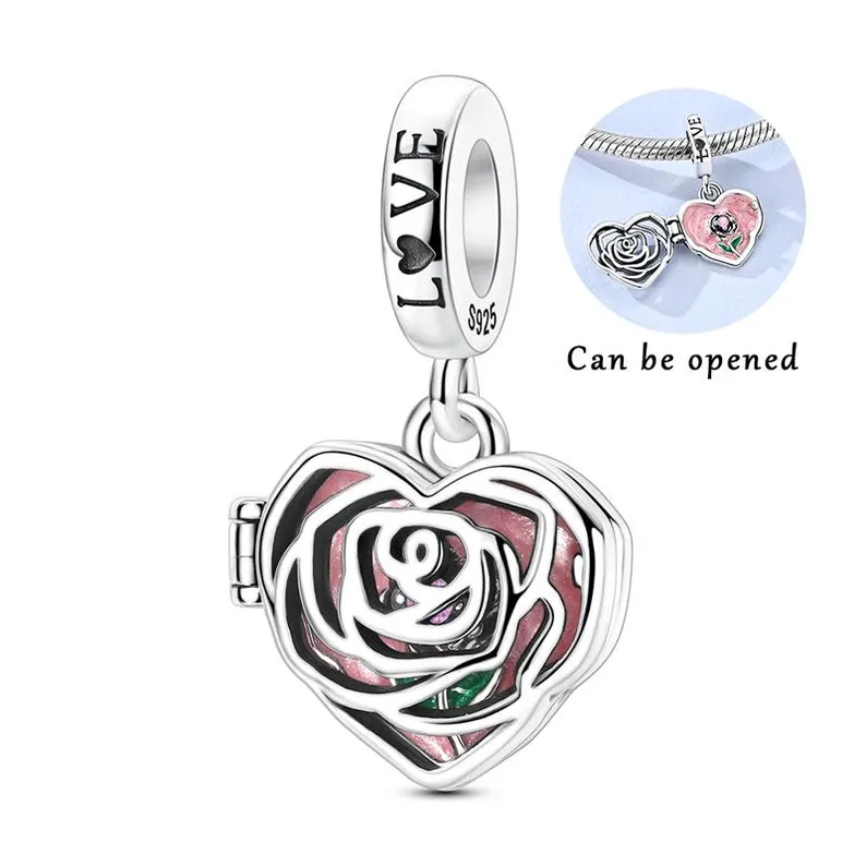 I Love You More Rose Adjustable Charm | S925 Sterling Silver | Pandora Charm Design - Image 5