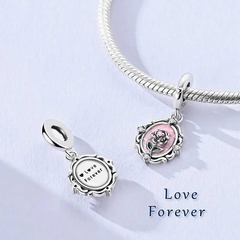 Eternal Rose Charm | S925 Sterling Silver | Pandora Charm Design - Image 3