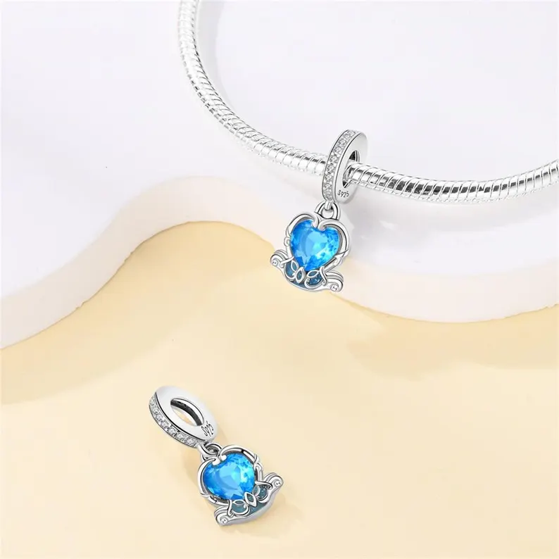 Fairy Tale Town Swan Mirror Charm | S925 Sterling Silver | Pandora Charm Design - Image 4