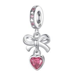 Travel bow tie sterling silver Pandora charm