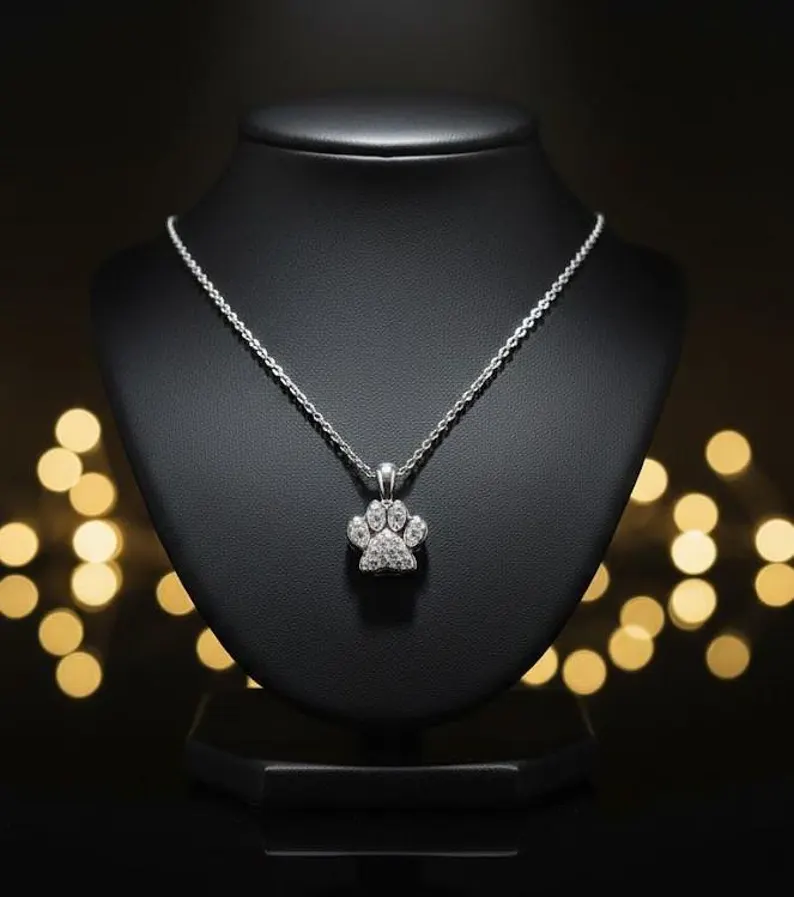 Dog Sparkling Paw Print Charm | S925 Sterling Silver | Pandora Charm Design - Image 3