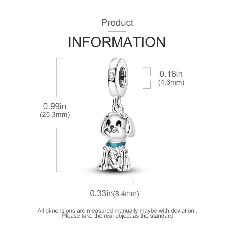 Dog Dangle Charm | S925 Sterling Silver | Pandora Charm Design - Image 4