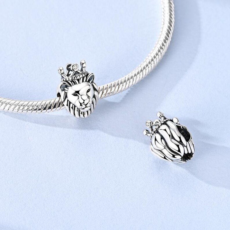 Crown Lion Charm | S925 Sterling Silver | Pandora Charm Design - Image 4